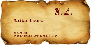 Maiba Laura névjegykártya